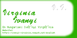 virginia ivanyi business card